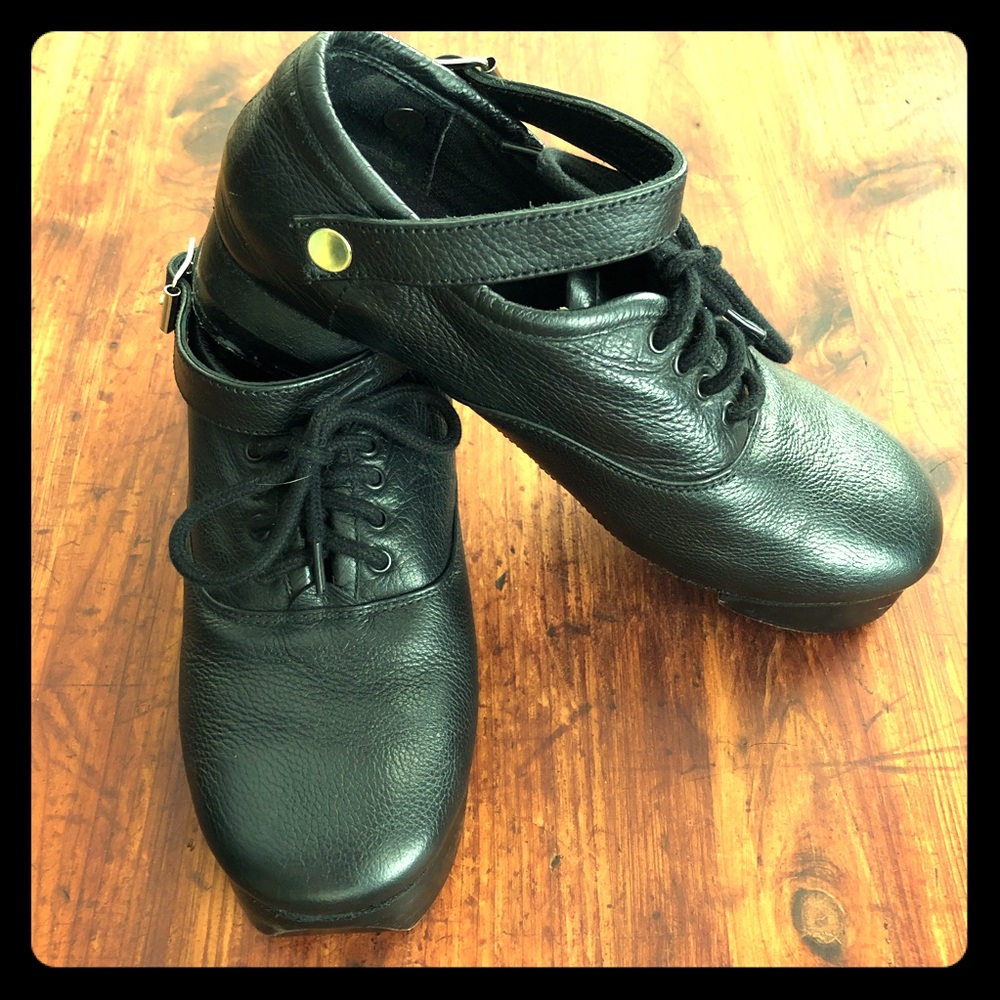 Corr’s Irish Hard Black Leather Step Dance Shoes